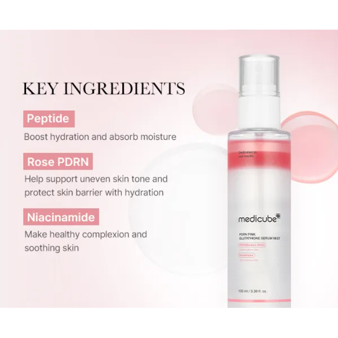 MEDICUBE PDRN Pink Glutathione Serum Mist